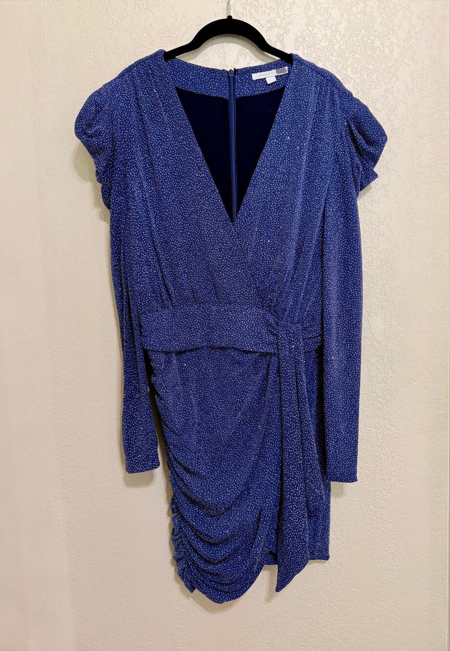 SIMKHAI Gunmetal Glitter Dress Size 12